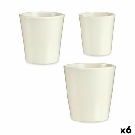 Set de pots Blanc Argile (6 Unités) de Ibergarden, Pots de fleurs - Réf : S3616776, Prix : 41,43 €, Remise : %