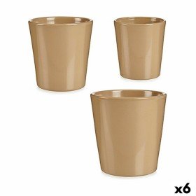 Conjunto de Vasos Bege Argila (6 Unidades) de Ibergarden, Vasos para flores - Ref: S3616781, Preço: 42,99 €, Desconto: %