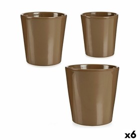 Conjunto de Vasos Taupe Argila (6 Unidades) de Ibergarden, Vasos para flores - Ref: S3616782, Preço: 42,99 €, Desconto: %