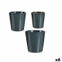 Set of pots Anthracite Clay (6 Units) by Ibergarden, Flower Pots - Ref: S3616784, Price: 42,99 €, Discount: %