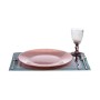 Flacher Teller Rosa Glas 32,5 x 2 x 32,5 cm (6 Stück) | Tienda24 - Global Online Shop Tienda24.eu