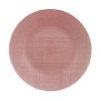 Flat plate Pink Glass (32,5 x 2 x 32,5 cm) (6 Units) | Tienda24 - Global Online Shop Tienda24.eu