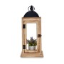 Lanterne Naturel Noir Métal Bois (18 x 43 x 18 cm) (6 Unités) de Gift Decor, Bougeoirs et chandeliers - Réf : S3616935, Prix ...