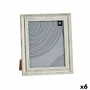 Cornice Portafoto Cristallo Argentato Legno Marrone Plastica (26 x 2 x 31 cm) (6 Unità) di Gift Decor, Cornici da parete e da...