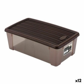 Boîte de rangement avec couvercle Bleu foncé 14,5 x 7 x 19,5 cm (6 Unités) | Tienda24 - Global Online Shop Tienda24.eu