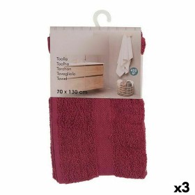 Bath towel Maroon (70 x 0,5 x 130 cm) (3 Units) by Berilo, Towels - Ref: S3617554, Price: 18,79 €, Discount: %