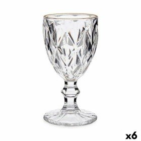 Verre Doré Transparent verre 6 Unités (245 ml) de Vivalto, Verres à eau à pied - Réf : S3617578, Prix : 18,97 €, Remise : %