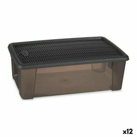 Caja con Tapa Stefanplast Elegance Gris 19,5 x 11,5 x 33 cm Plástico 5 L (12 Unidades) de Stefanplast, Cajas y arcones de alm...