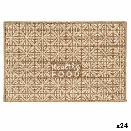 Tappeto Healthy Food 40 x 1 x 60 cm Beige Poliammide Lattice (24 Unità) | Tienda24 - Global Online Shop Tienda24.eu