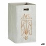 Cesto Art Nouveau Blanco Dorado Cartón 60 L 35 x 57 x 35 cm (12 Unidades) de Berilo, Cajas y arcones de almacenaje - Ref: S36...