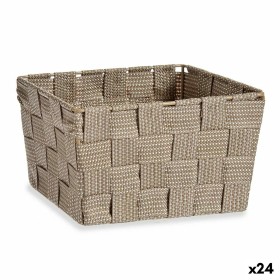 Basket Braiding Brown Cloth (15 x 11 x 20 cm) (24 Units) by Kipit, Storage boxes and chests - Ref: S3617772, Price: 40,70 €, ...