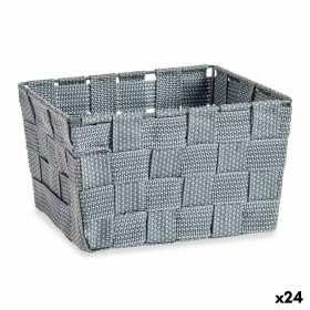 Caixa de Armazenagem com Tampa Antracite Plástico 6 L 21 x 11 x 32 cm (12 Unidades) | Tienda24 - Global Online Shop Tienda24.eu