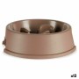 Slow Eating Food Bowl for Pets Beige Plastic (27 x 7,5 x 27 cm) (12 Units) by Mascow, Bowls - Ref: S3617797, Price: 37,73 €, ...