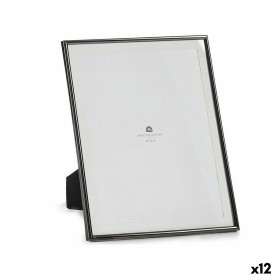 Photo frame Black Crystal Steel (23 x 28 x 15 cm) (12 Units) by Gift Decor, Table and wall frames - Ref: S3617816, Price: 48,...