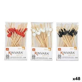 Baguettes en Bambou Lot Bambou 7 x 3 x 12 cm 12 x 0,5 x 1 cm (48 Unités) de Kinvara, Brochettes - Réf : S3618221, Prix : 51,0...