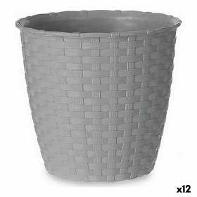 Plant pot Stefanplast Grey Plastic 14 x 13 x 14 cm (12 Units) by Stefanplast, Flower Pots - Ref: S3618225, Price: 19,97 €, Di...