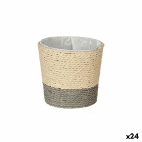 Planter Grey Natural Rope Plastic 11 x 10,5 x 11 cm (24 Units) by Ibergarden, Cachepots - Ref: S3618406, Price: 37,24 €, Disc...