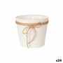 Planter 18 x 16 cm White Rope Plastic (24 Units) by Ibergarden, Cachepots - Ref: S3618407, Price: 62,28 €, Discount: %