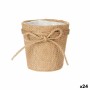 Vaso Fiocco Marrone Corda Plastica 11 x 10,5 x 11 cm (24 Unità) di Ibergarden, Cachepot - Rif: S3618417, Prezzo: 40,70 €, Sco...