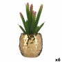 Plante décorative Céramique Doré Cactus Vert Plastique 6 Unités | Tienda24 - Global Online Shop Tienda24.eu