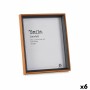 Photo frame Crystal Black Brown MDF Wood (22 x 27 x 3 cm) (6 Units) | Tienda24 - Global Online Shop Tienda24.eu