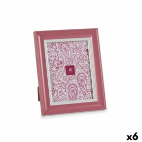 Moldura de Fotos Cristal Cor de Rosa Plástico (6 Unidades) (2 x 26 x 21 cm) de Gift Decor, Molduras de parede e mesa - Ref: S...