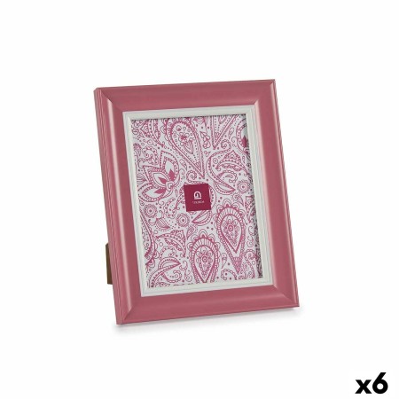 Cornice Portafoto Cristallo Rosa Plastica (6 Unità) (2 x 26 x 21 cm) di Gift Decor, Cornici da parete e da tavolo - Rif: S361...