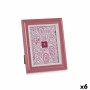 Cornice Portafoto Cristallo Rosa Plastica (6 Unità) (2 x 26 x 21 cm) di Gift Decor, Cornici da parete e da tavolo - Rif: S361...