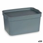 Caixa Multiusos Cinzento Plástico 2,3 L (13,5 x 11 x 20 cm) (24 Unidades) de Kipit, Caixas e baús de arrumação - Ref: S361864...