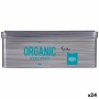 Caixa para Infusões Organic Tea Cinzento Folha de Flandres (11 x 7,1 x 18 cm) (24 Unidades) de Kinvara, Arrumação para chá e ...