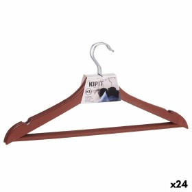 Set of Clothes Hangers Brown Plastic 24 Units (21,3 x 3 x 44 cm) by Kipit, Hangers - Ref: S3618931, Price: 38,47 €, Discount: %