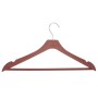 Set of Clothes Hangers Brown Plastic 24 Units (21,3 x 3 x 44 cm) by Kipit, Hangers - Ref: S3618931, Price: 38,47 €, Discount: %