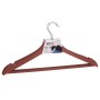 Set of Clothes Hangers Brown Plastic 24 Units (21,3 x 3 x 44 cm) by Kipit, Hangers - Ref: S3618931, Price: 38,47 €, Discount: %