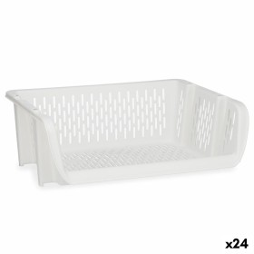 Cesta para verduras Branco Polipropileno (30 x 13,5 x 38,7 cm) (24 Unidades) de Kinvara, Prateleiras e estantes - Ref: S36189...