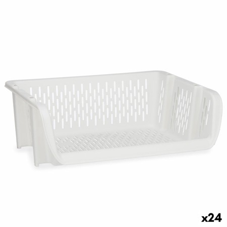 Vegetable basket White polypropylene (30 x 13,5 x 38,7 cm) (24 Units) | Tienda24 - Global Online Shop Tienda24.eu