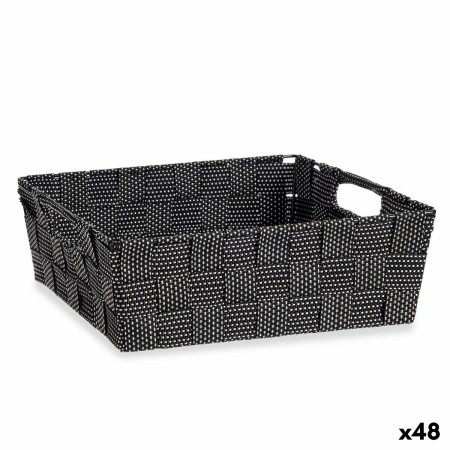 Basket Braiding Black 3 L (23 x 8 x 27 cm) (48 Units) by Kipit, Storage boxes and chests - Ref: S3619014, Price: 77,55 €, Dis...