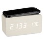 Reloj Digital de Sobremesa Blanco PVC Madera MDF (15 x 7,5 x 7 cm) (12 Unidades) de Gift Decor, Relojes de escritorio - Ref: ...