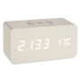 Table-top Digital Clock White PVC MDF Wood (15 x 7,5 x 7 cm) (12 Units) by Gift Decor, Desk & Shelf Clocks - Ref: S3619080, P...