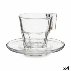 Juego de 6 Tazas con Plato Casablanca Transparente Vidrio 4 Unidades (70 ml) de Pasabahce, Tazas - Ref: S3619136, Precio: 42,...