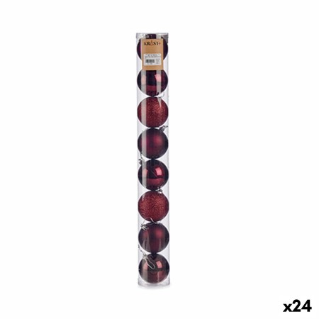 Lot de boules de Noël Violet Plastique Ø 7 cm (24 Unités) de Krist+, Noël - Réf : S3620042, Prix : 54,64 €, Remise : %