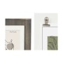 Fotorahmen 2 fotos Haus Schwarz Braun Holz MDF (28 x 23,5 x 6 cm) (6 Stück) von Gift Decor, Wand- und Tischrahmen - Ref: S362...