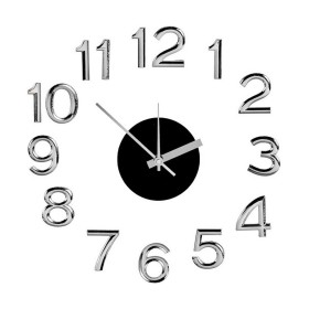 Horloge Murale Autocollant Blanc Argenté ABS EVA Ø 35 cm (6 Unités) de Gift Decor, Pendules murales - Réf : S3621127, Prix : ...