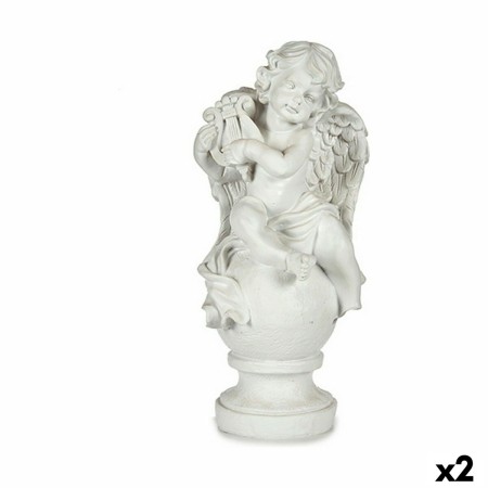 Deko-Figur Engel Weiß 22 x 22 x 48 cm (2 Stück) von Krist+, Ornamente - Ref: S3622412, Preis: 75,69 €, Rabatt: %