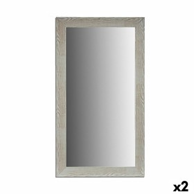 Miroir mural Bois Blanc verre (75 x 136 x 1,5 cm) (2 Unités) de Gift Decor, Miroirs muraux - Réf : S3622416, Prix : 92,26 €, ...