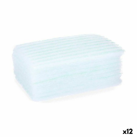 Body Sponge Soap Blue White 19,5 x 12 x 1,5 cm (12 Units) | Tienda24 - Global Online Shop Tienda24.eu