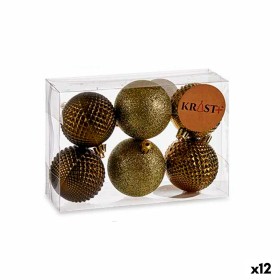 Lot de boules de Noël Bleu Plastique Ø 7 cm (12 Unités) | Tienda24 - Global Online Shop Tienda24.eu