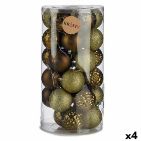 Set of Christmas balls Green PVC 8 x 8,5 x 8 cm (4 Units) by Krist+, Christmas - Ref: S3622456, Price: 45,41 €, Discount: %