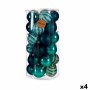 Set of Christmas balls Blue PVC 8 x 9 x 8 cm (4 Units) by Krist+, Christmas - Ref: S3622462, Price: 54,18 €, Discount: %