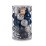 Conjunto de bolas de Natal Azul Prateado PVC Ø 8 cm (4 Unidades) de Krist+, Natal - Ref: S3622464, Preço: 57,37 €, Desconto: %