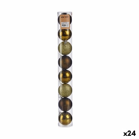 Lot de boules de Noël Vert Plastique Ø 7 cm (24 Unités) de Krist+, Noël - Réf : S3622472, Prix : 54,64 €, Remise : %